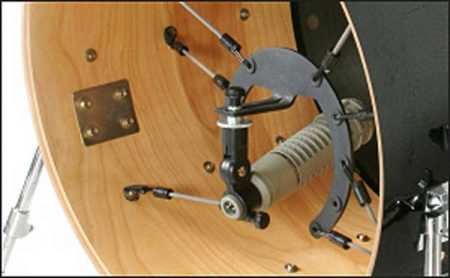 Kelly SHU Pro Kick Drum Microphone Mount - Black