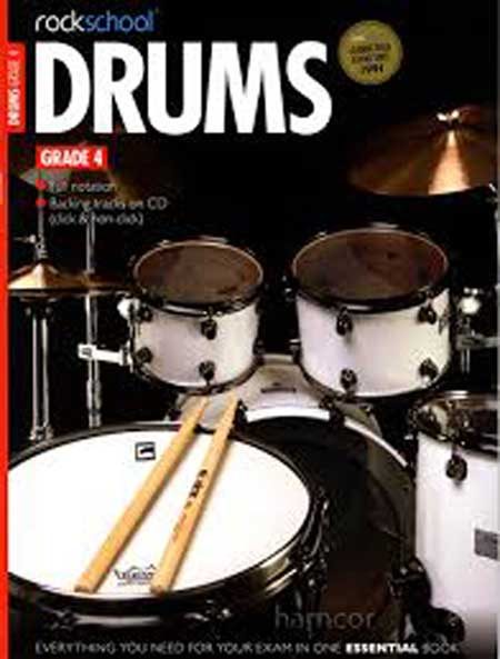 Rockschool Book & CD - Drums Grade 4