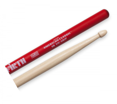 Vic Firth 5B American Classic Vic Grip Wood Tip Drumsticks