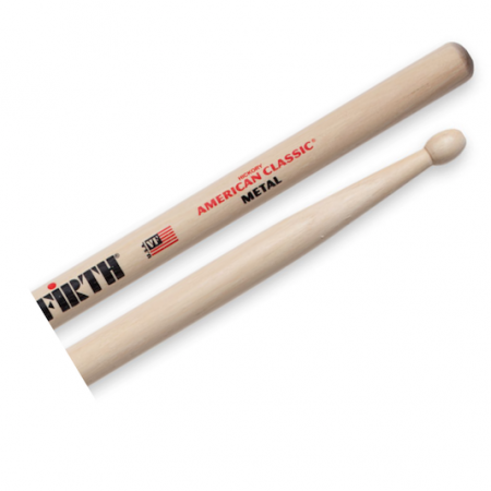 Vic Firth Metal American Classic Wood Tip Drumsticks