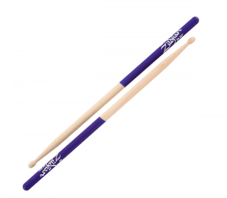 Zildjian 5A Dips Wood Tip Drumsticks (purple)