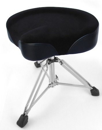 Custom Percussion Black Throne with Black Felt Top