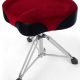 Custom Percussion Black Throne with Red Felt Top