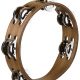 Meinl Compact Tambourine in Walnut Brown with Stainless Steel Jingles