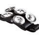Meinl Cajon Foot Tambourine in Black with Stainless Steel Jingles