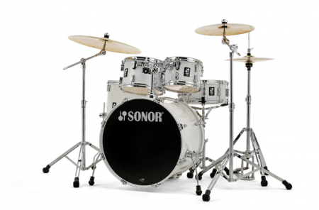 Sonor AQ1 Stage 22" Kit (5pc) in Piano White with Hardware