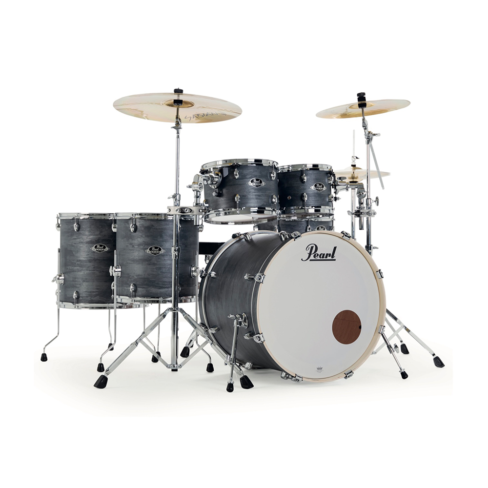Pearl Export Limited Edition 22" (6pc) Drum Kit in Midnight Nimbus with Cymbals & Hardware